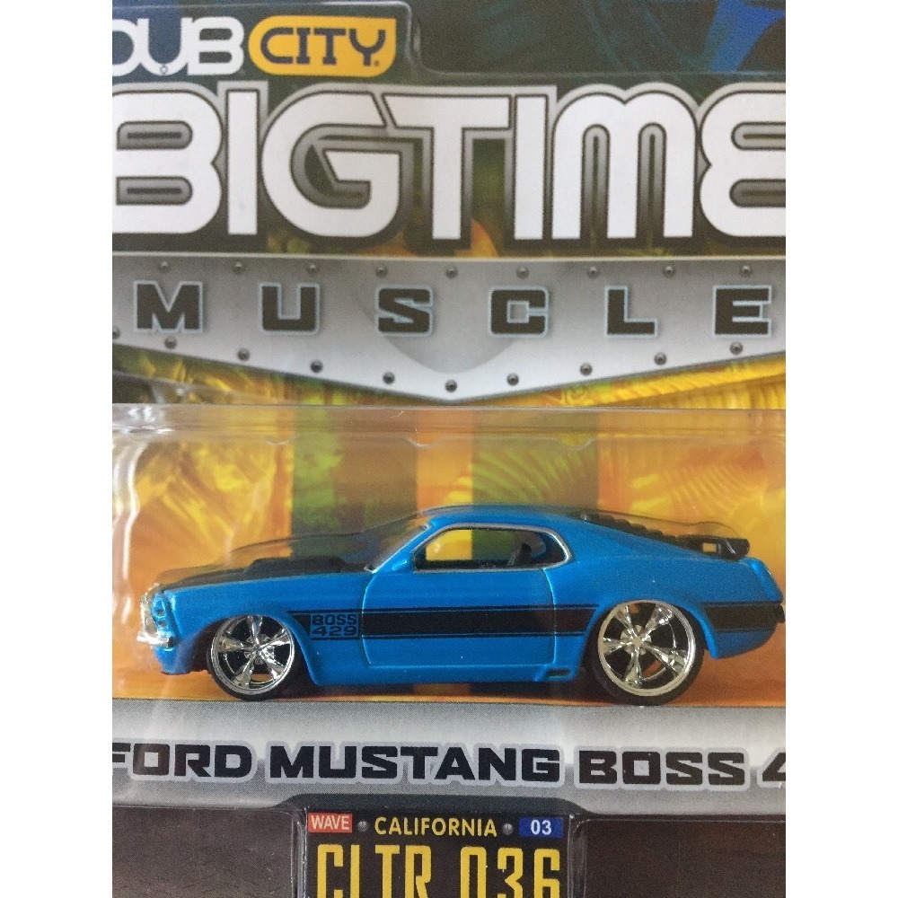 Jada Dub City BigTime Muscle 70 1970 Ford Mustang Boss 429 Diecast 1/64 Scale